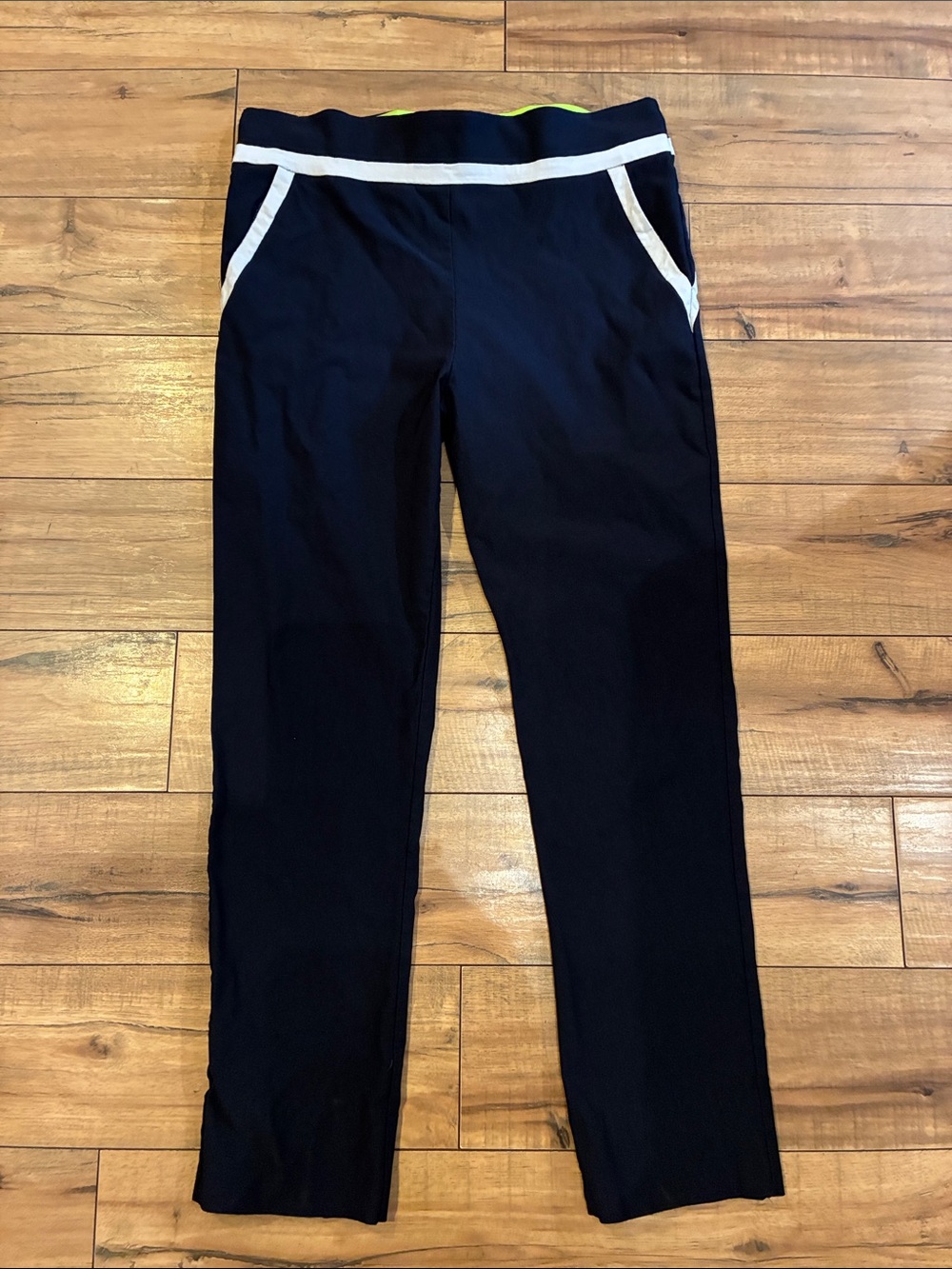 Gretchen Scott Designs Navy Pants with White Trim